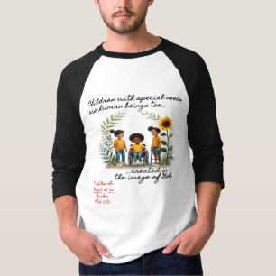 Children with Special Needs 3/4 Raglan T-Shirt
