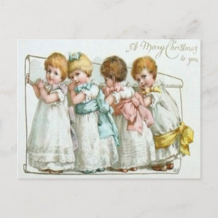 Children With Their List Postcard