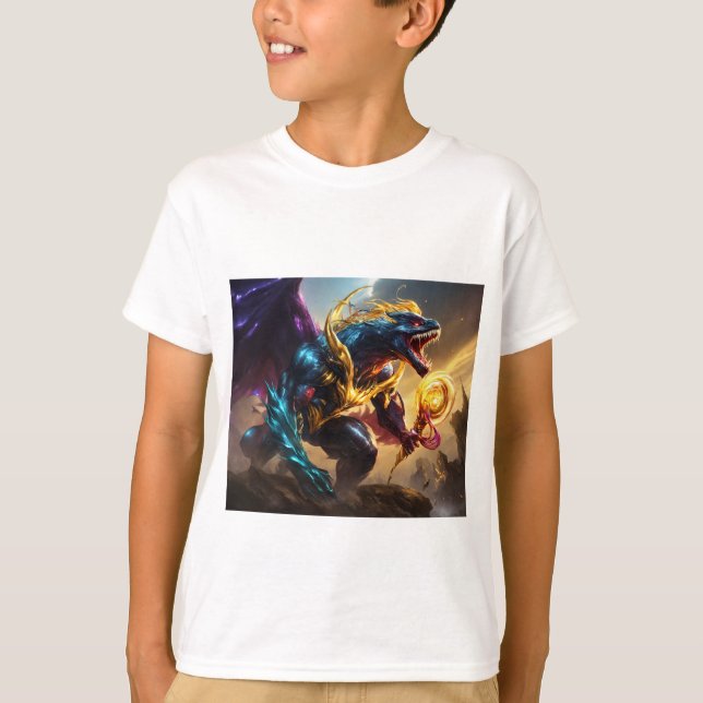 children's adventure-themed T-shirt design:  (Front)