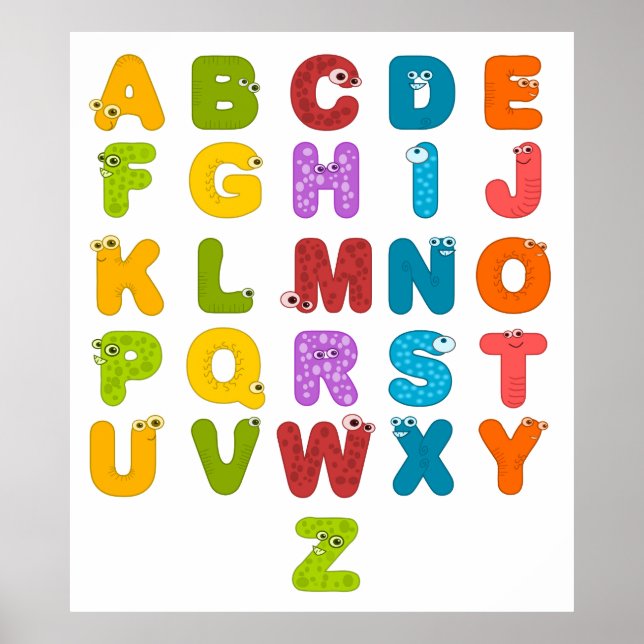 Children's Alphabet Poster (Front)