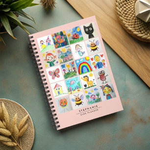 Children's Art Keepsake 20 Drawings Collage Planner