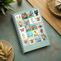 Children's Art Keepsake 20 Drawings Collage
