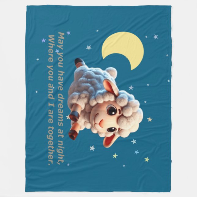 Children's bedding with a cute print. fleece blanket (Front)
