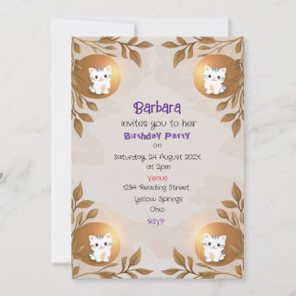 Children's Birthday Party Invitation 