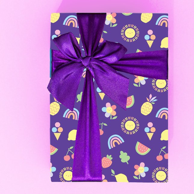 Children's Birthday Wrapping Paper, Summer Fun Paper Sheet (Creator Uploaded)