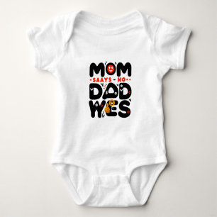 Children's bodysuit with a funny inscription