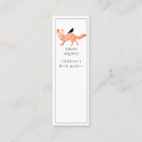 Children's Book Author Writer Fox Crow Bookmark