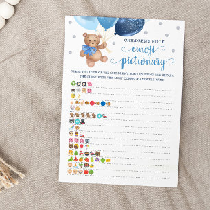 Children's Book Emoji Pictionary Teddy Bear Card