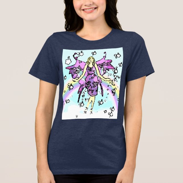 Children's book Fairy  Tri-Blend Shirt (Front)