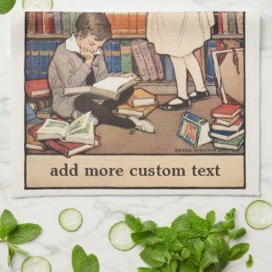 Children's Book Week by Jessie Willcox Smith Tea Towel