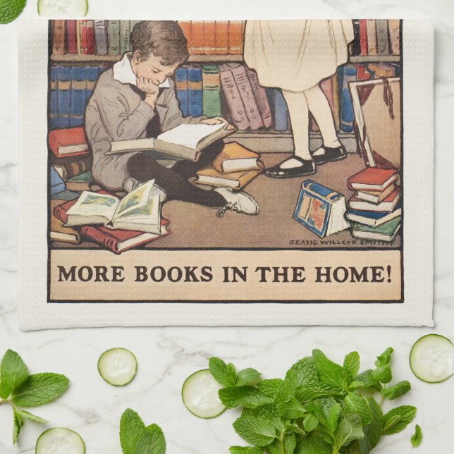 Children's Book Week by Jessie Willcox Smith Tea Towel (Folded)