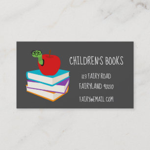 Children's books Children's bookshop and toys Business Card