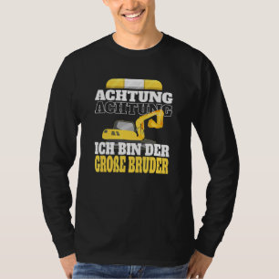 Children's Brother Digger Builder Big Boy Small Cr T-Shirt