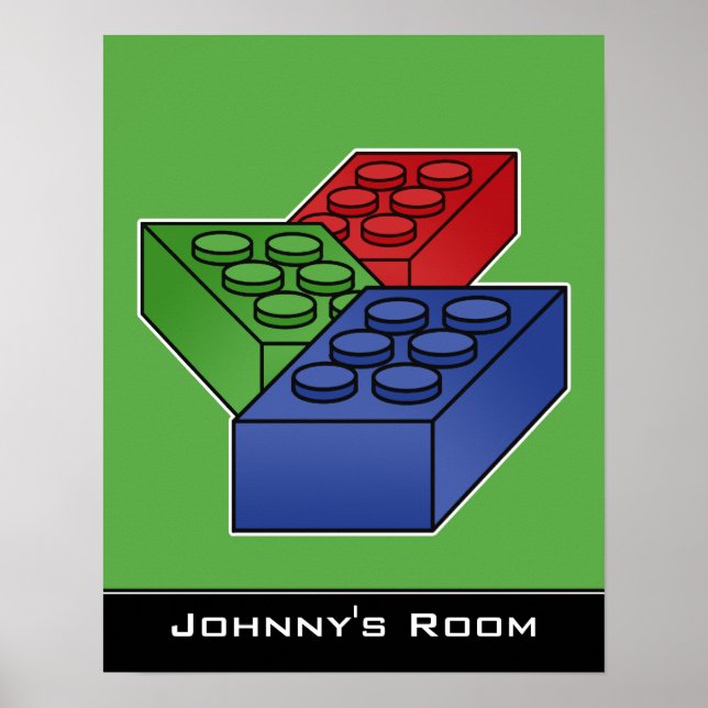 Children's Building blocks Poster (Front)