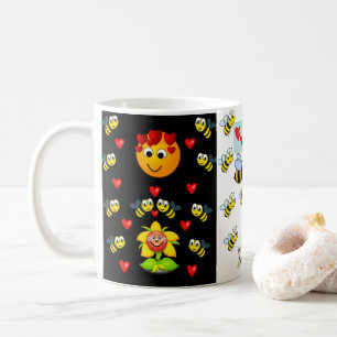 Childrens bumblebee hot chocolate mug
