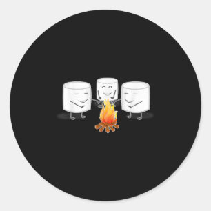 Childrens Camp Camping Funny Boys Kids Tees  Classic Round Sticker