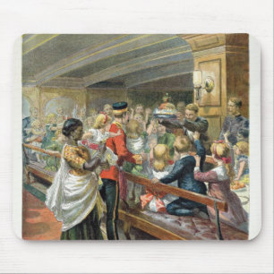 Children's Christmas Dinner at Sea Mouse Pad