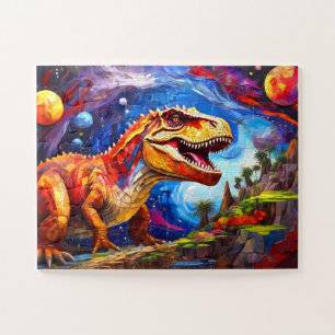 Childrens Colourful Dinosaur Jigsaw Puzzle