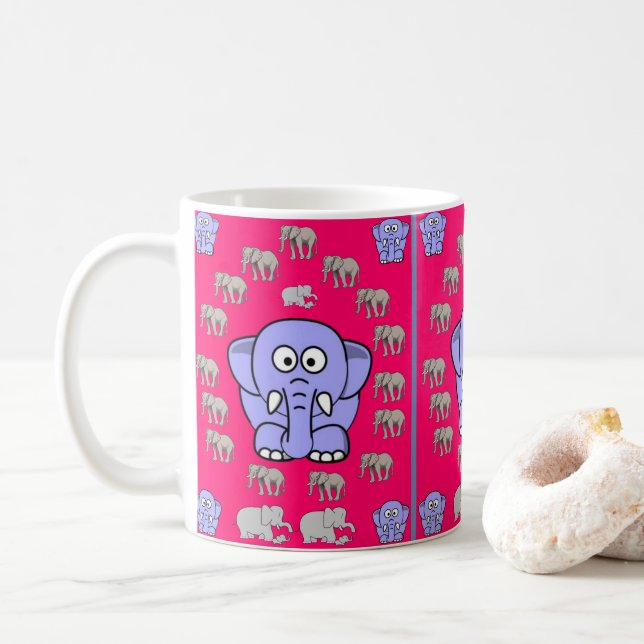 Children's Elephant Mug (With Donut)