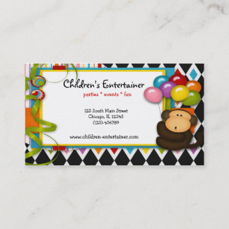 Children's Entertainer Business Card