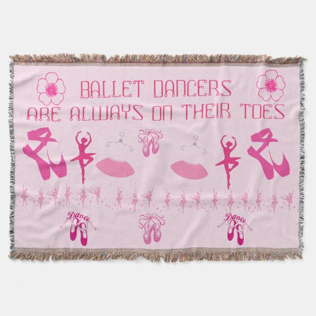 Children's Expression Collection  - Girl's Dance Throw Blanket (Front)