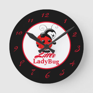 Children's Expression Collection - Girl's Round Cl Clock