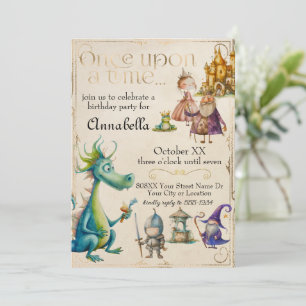 Children's Fairy Tale Stories Vintage Invitation