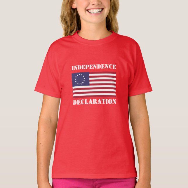 Children's Fashion Novel INDEPENDENCE DECLARATION T-Shirt (Front)