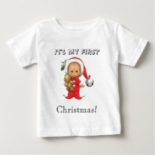 Children's Fashions - It's my first Christmas Baby T-Shirt