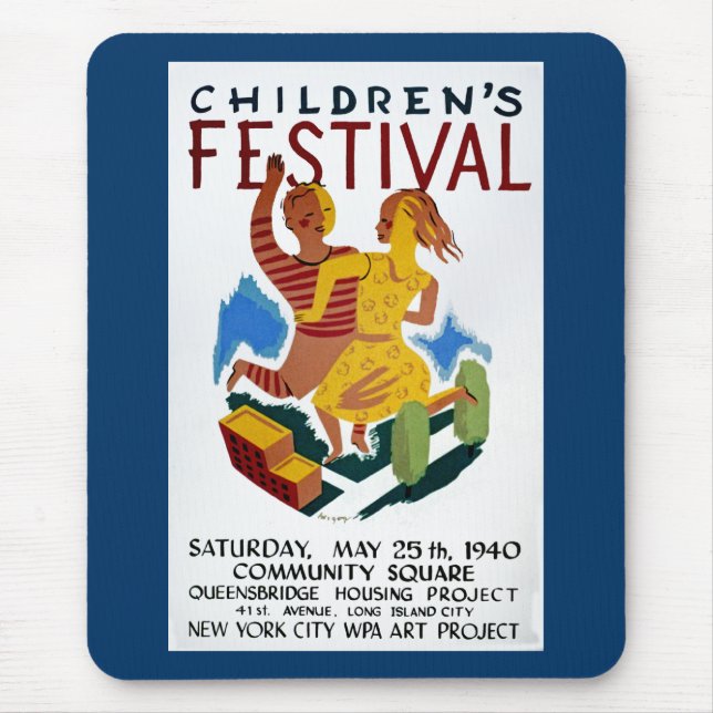 Children's Festival Mouse Pad (Front)