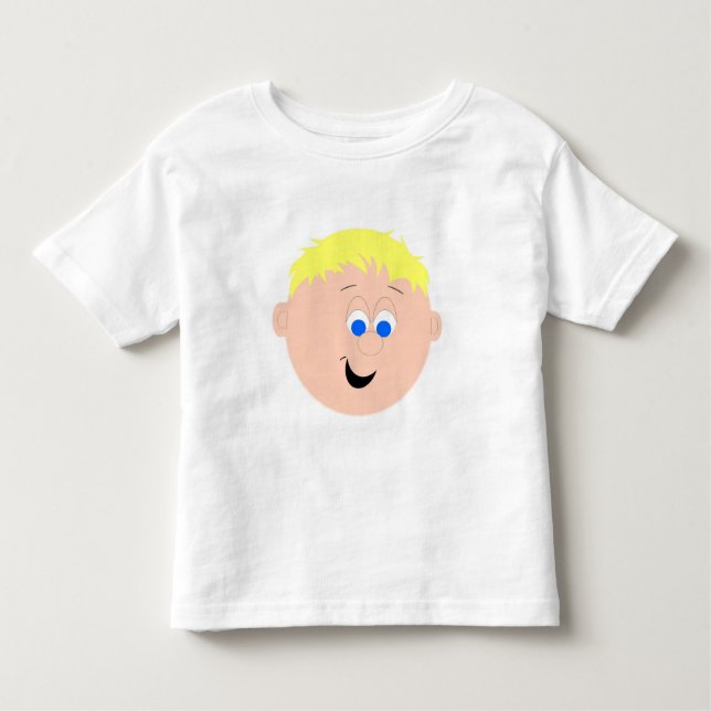Childrens Fun Faces and Graphics Toddler T-Shirt (Front)