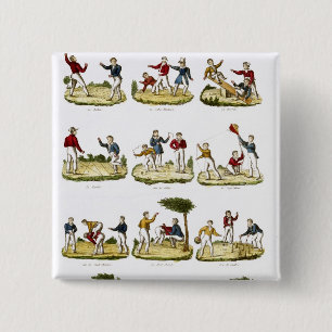 Children's Games, 1810 15 Cm Square Badge