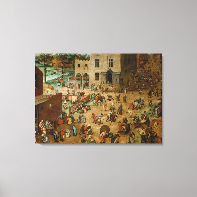Children's Games by Pieter Bruegel the Elder Canvas Print (Front)