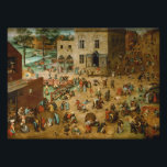 Childrens Games by Pieter Bruegel the Elder Photo Print<br><div class="desc">Children's Games by Pieter Bruegel the Elder, 1560, is an oil and tempera painting of a panoramic landscape of a town square. Countless figures of children run and play in the streets in a veritable catalogue of every type of children’s game: dolls, ball, tiddlywinks, hoops, handstands, and the rest. After...</div>