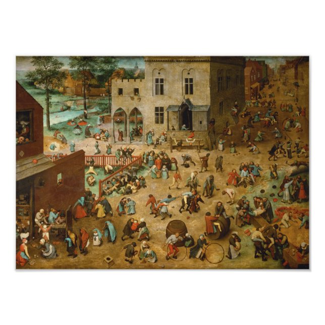 Childrens Games by Pieter Bruegel the Elder Photo Print (Front)