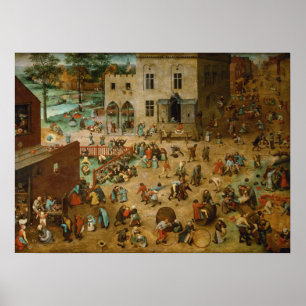 Childrens Games by Pieter Bruegel the Elder Poster