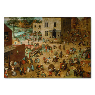Childrens Games by Pieter Bruegel the Elder Table Number