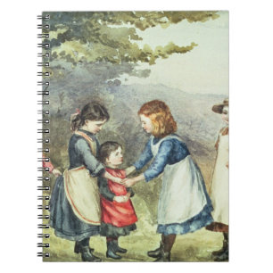 Children's Games, c.1880 (w/c on paper) Notebook