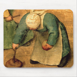 Children's Games : detail of a girl playing Mouse Pad