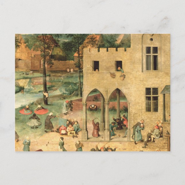 Children's Games : detail of top left-hand Postcard (Front)