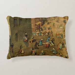 Children's Games : detail of top right hand Decorative Cushion