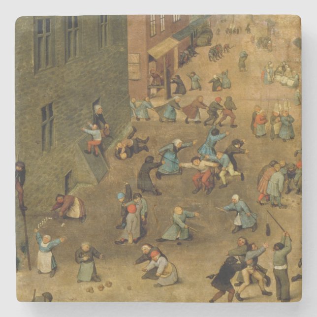 Children's Games : detail of top right hand Stone Coaster (Front)