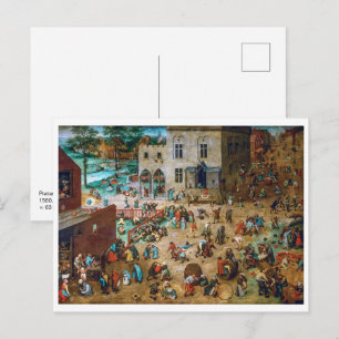 Children's Games Pieter Bruegel the Elder Postcard