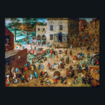 Children's Games | Pieter Bruegel the Elder | Poster<br><div class="desc">Children's Games is a 1560 painting by Pieter Bruegel the Elder.</div>