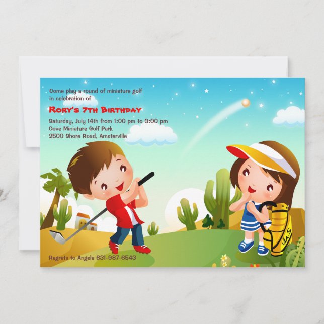 Children's Golf Invitation (Front)
