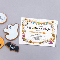 Children's Halloween Birthday Party Invitation
