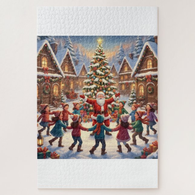 Children's Holiday Art Jigsaw Puzzle (Vertical)