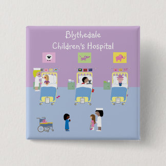 Children's Hospital Ward Customisable 15 Cm Square Badge