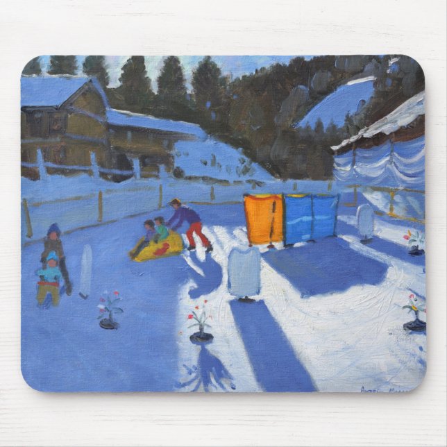 childrens ice rink Clusaz 2014 Mouse Pad (Front)