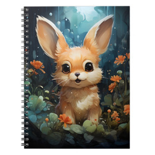 Children's Illustration Adorable Cute Sea Bunny Notebook